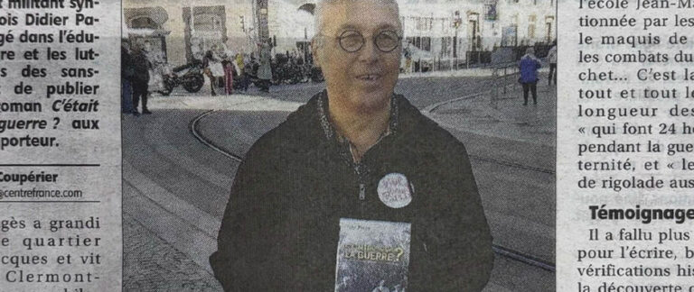Article dans le journal La Montagne