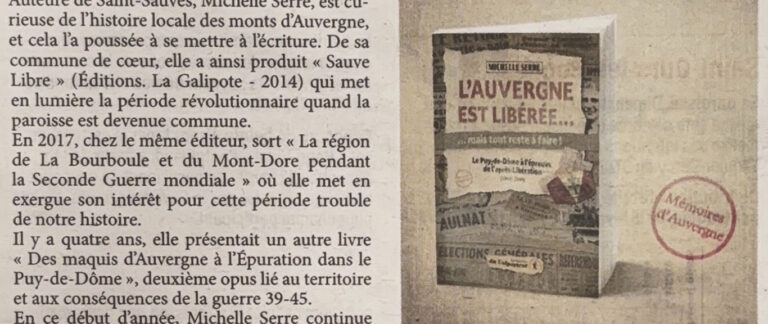 Présentation du livre de Michelle Serre dans le Semeur Hebdo